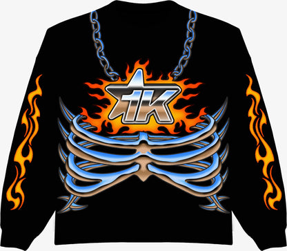 Flame Pendant Tee [Black]
